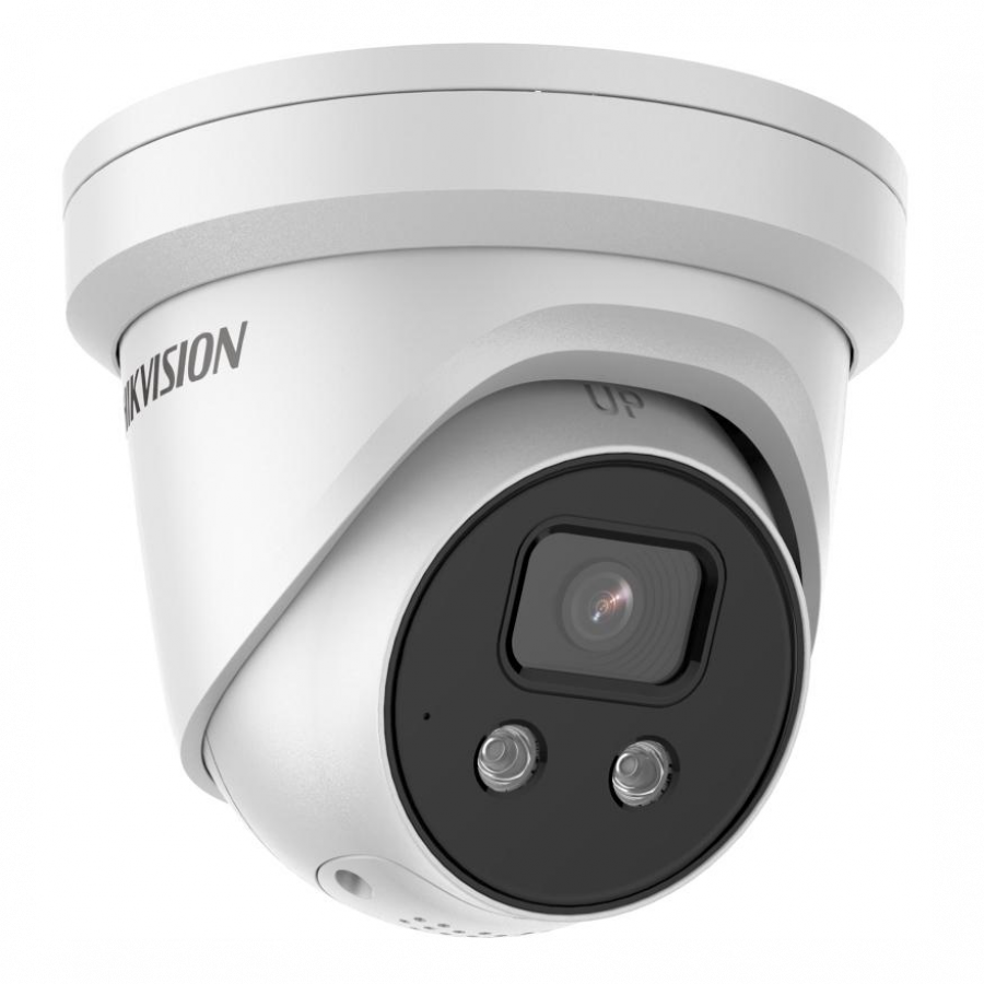 HIKVISION 6 MP AcuSense Strobe Light and Audible Warning Fixed Turret Network Camera