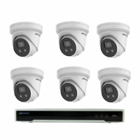 Hikvision 6MP 8CH CCTV Kit: 6* Smart Hybrid Light with ColorVu Camera / 8CH POE/4TB sm