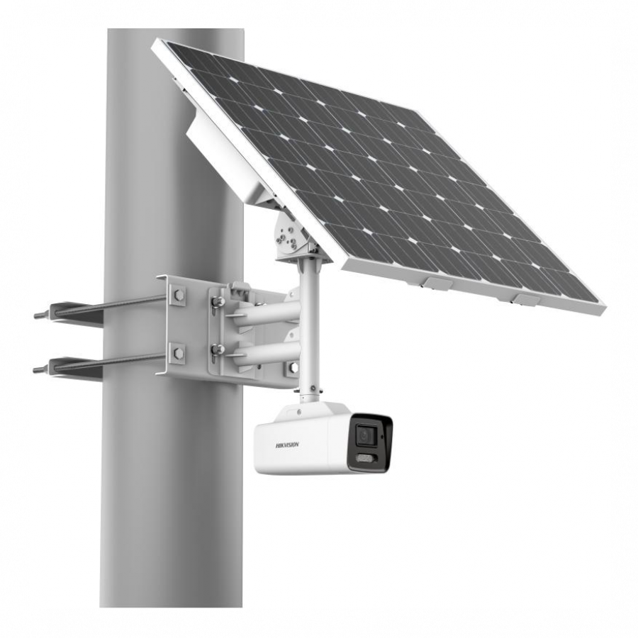 HIKVISION 8MP ColorVu Fixed Bullet Solar Power 4G Network Camera Kit