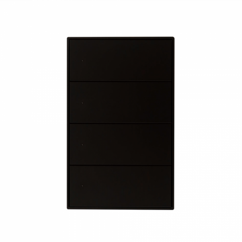 IOT 4 Gang Push Switch-Black