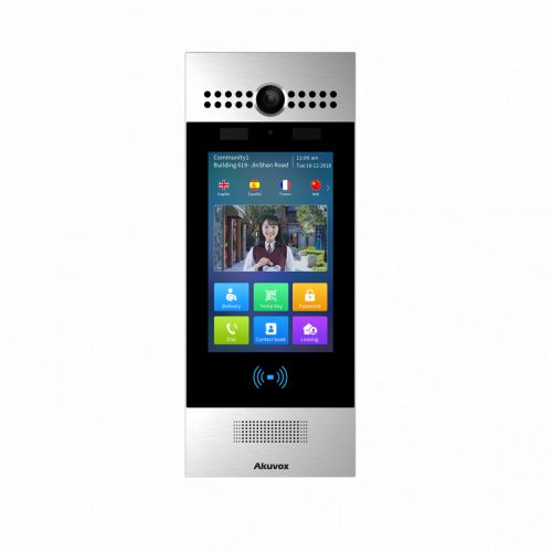 SIP Android Door Phone with Facial Recognition color: Silver