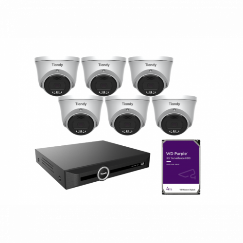 Tiandy KIT 10CH NVR 64*8MP Trilight 4TB KIT