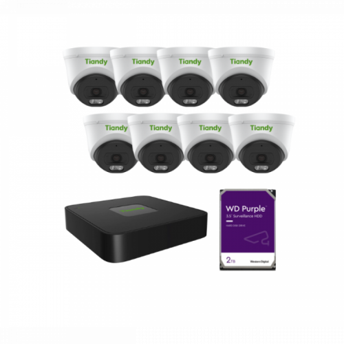 Tiandy KIT 10CH NVR 8*6MP 2TB KIT