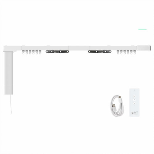 IOT Electric Curtain Motor Built-in Battery with Sliding Track 5.2m
